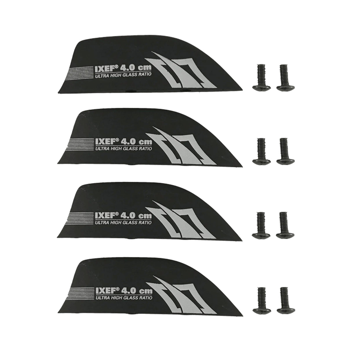 Naish IXEF 4.0 cm Fins (4) with hardware