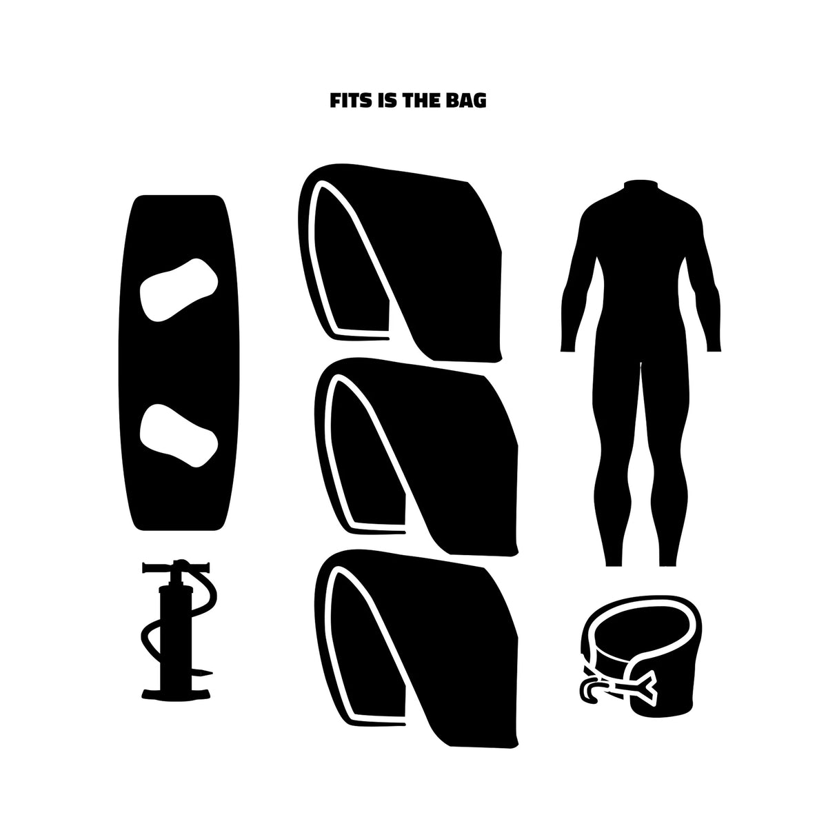 Prolimit Aero Wheeled Vario Kite Golf Bag