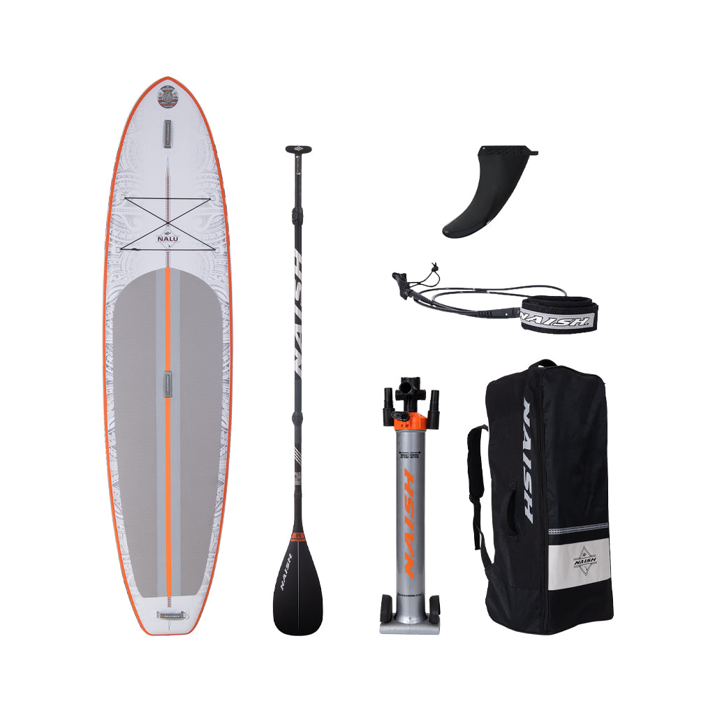 Naish Nalu Inflatable Fusion + Performance Paddle Package