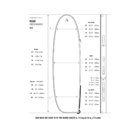 Roam Universal Coffin Wheelie Board Bag