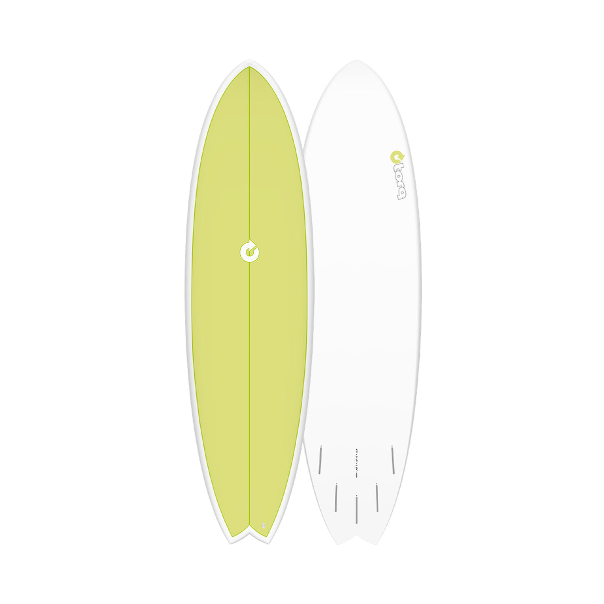 Torq TET Mod Fish Colored Deck Lime Surfboard