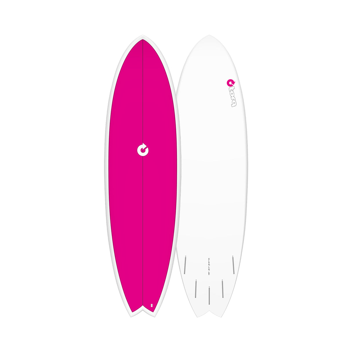 Torq TET Mod Fish Colored Deck Purple Surfboard