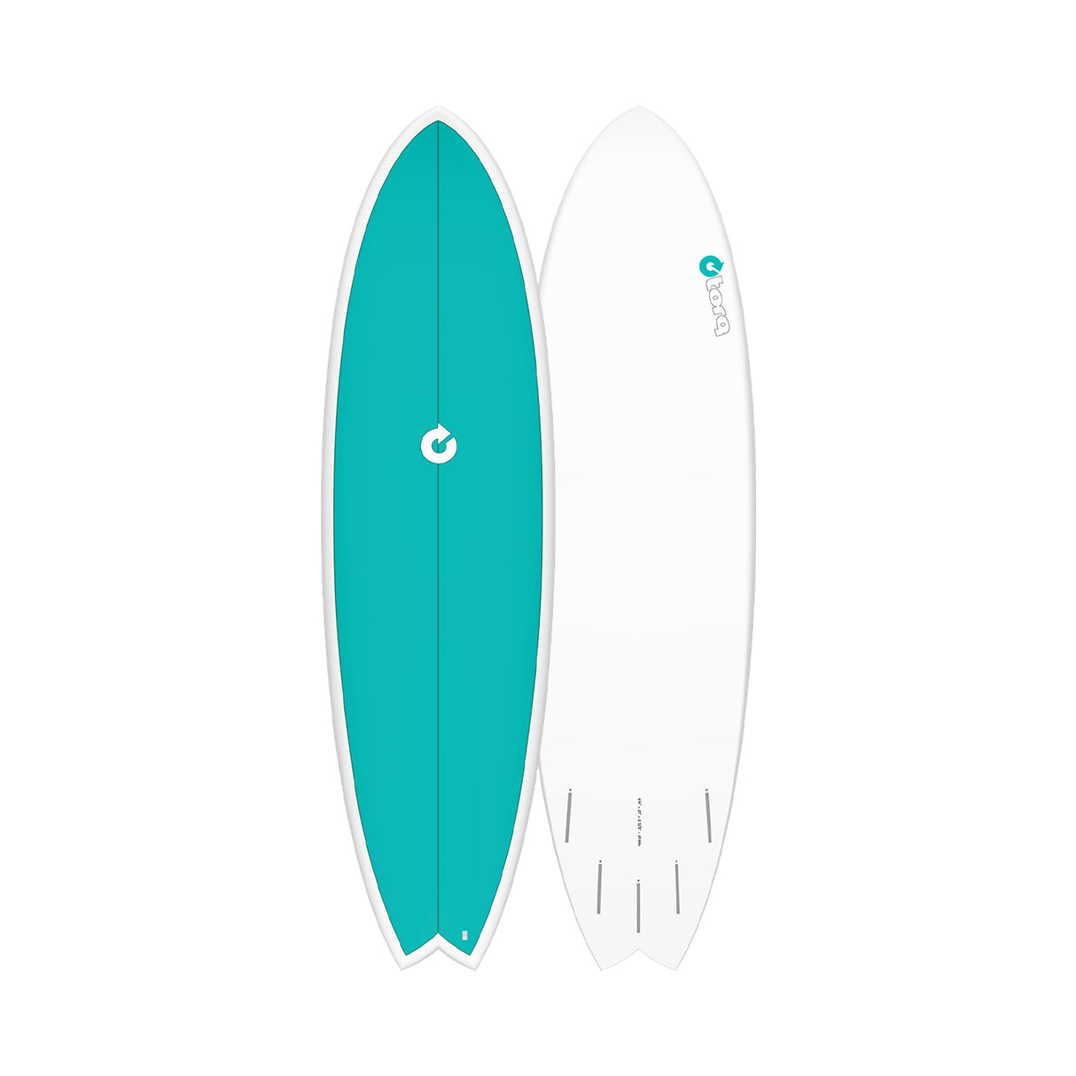 Torq TET Mod Fish Colored Deck Turquoise Surfboard
