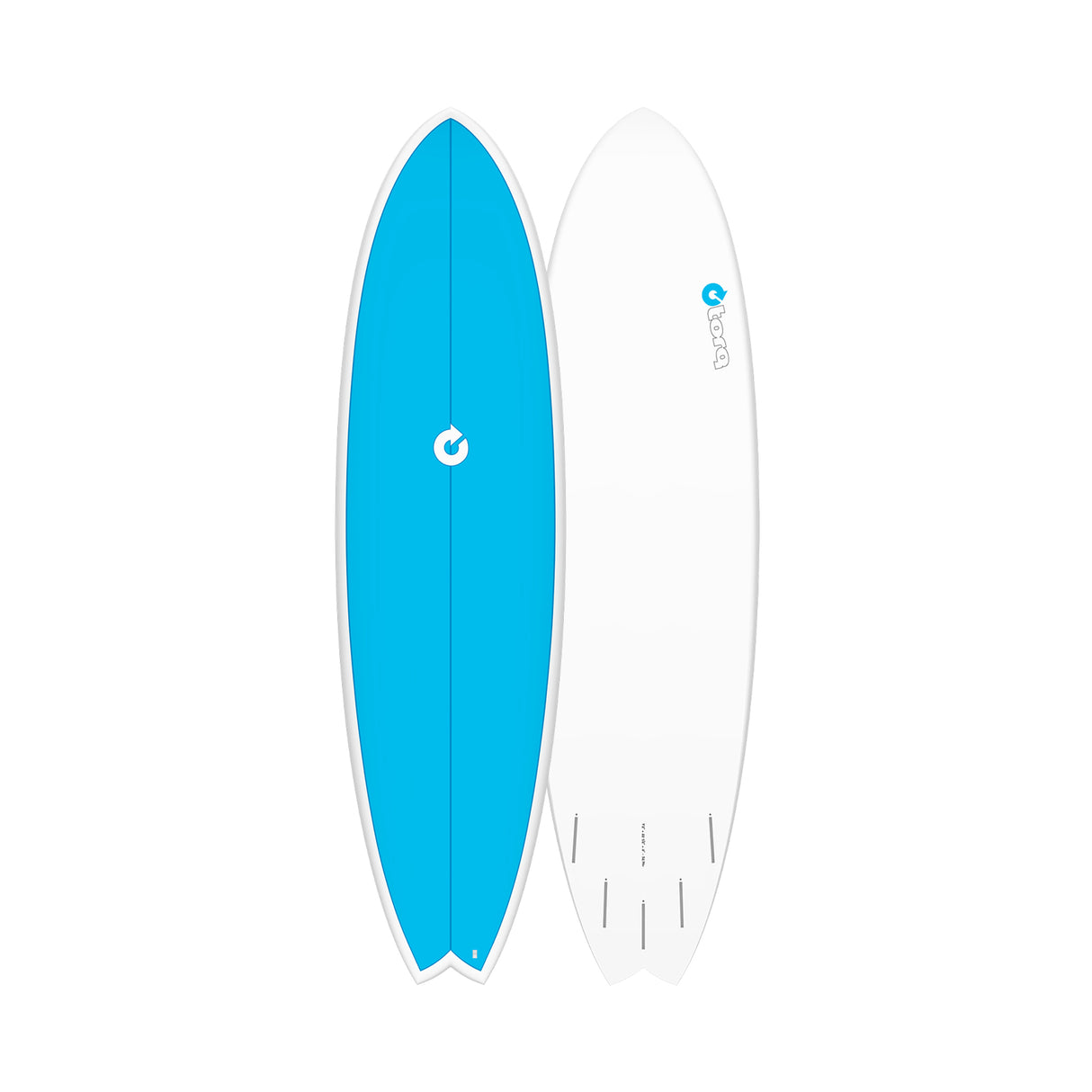 Torq TET Mod Fish Colored Deck Electric Blue Surfboard