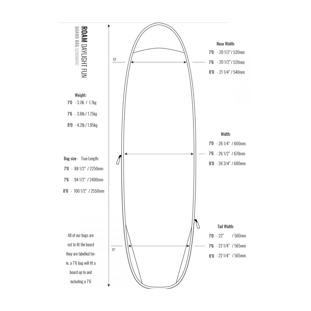 Roam Daylight Fun Surfboard Bag
