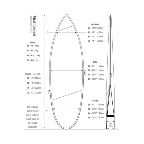 Roam Tech Surfboard Shortboard Bag