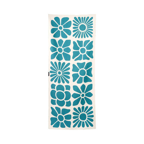 Nomadix Towel Big Flowers Teal Ocean
