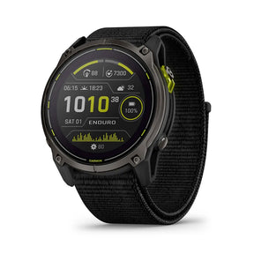 Garmin Enduro™ 3 Carbon Gray DLC Titanium with Black Ultrafit Nylon Strap