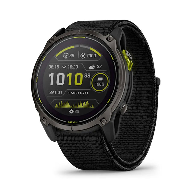 Garmin Enduro™ 3 Carbon Gray DLC Titanium with Black Ultrafit Nylon Strap