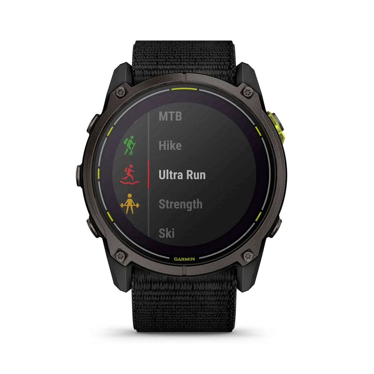 Garmin Enduro™ 3 Carbon Gray DLC Titanium with Black Ultrafit Nylon Strap