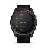 Garmin Enduro™ 3 Carbon Gray DLC Titanium with Black Ultrafit Nylon Strap