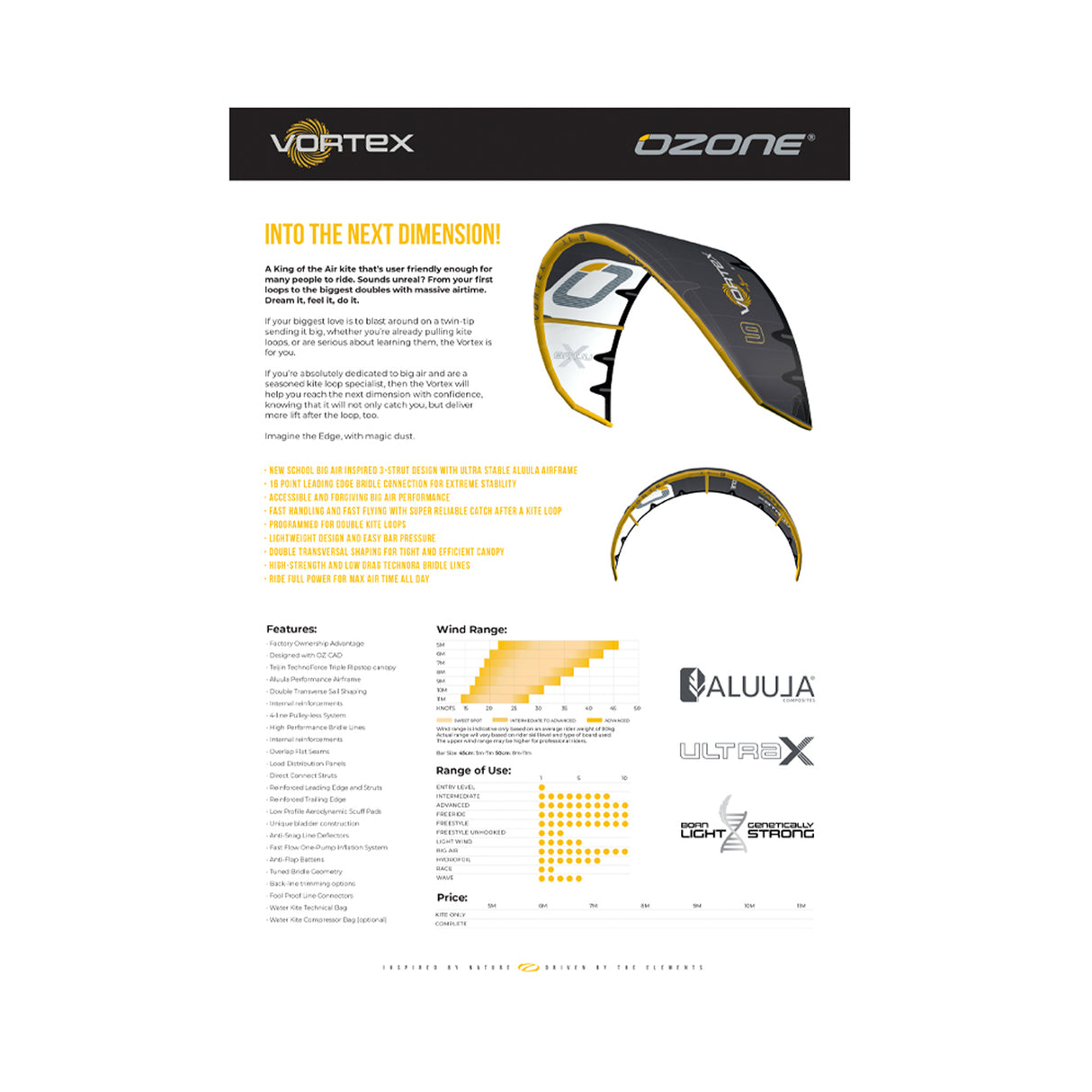 Ozone Vortex Ultra-X Kite