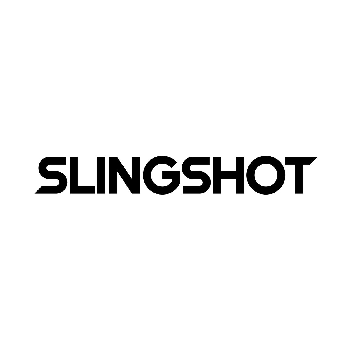 Slingshot Vinyl Icon + Wordmark Stickers Orange (10 pack)