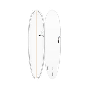 Torq Tet Fun V+ White Pinline Surfboard