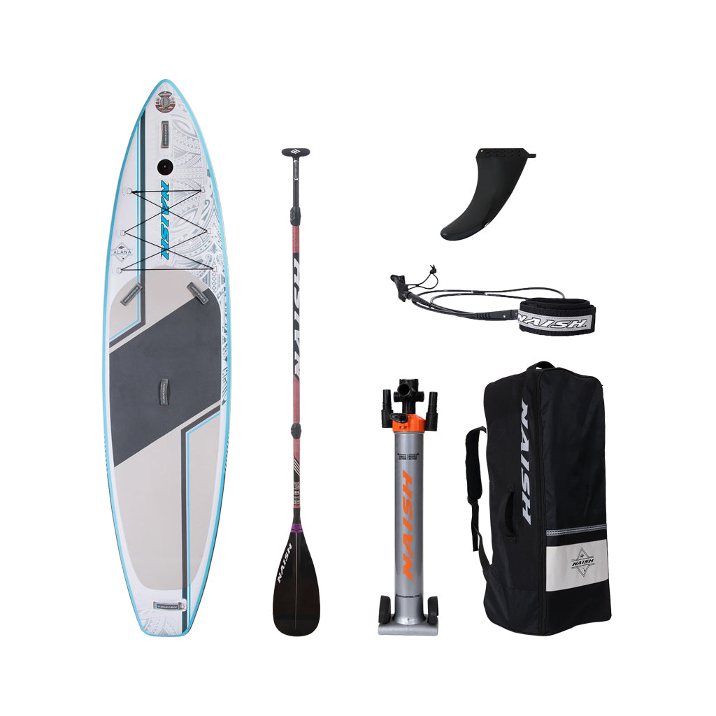 Naish Alana Inflatable Stand Up Paddleboard With Carbon Paddle Package