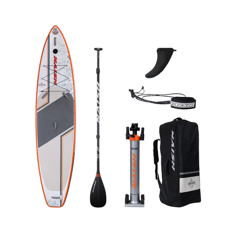 Naish Touring Inflatable Stand Up Paddleboarding with Carbon Paddle Package