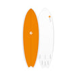 Torq TET Mod Fish Colored Deck Orange Surfboard