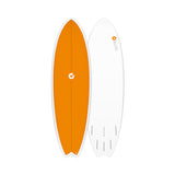 Torq TET Mod Fish Colored Deck Orange Surfboard