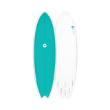 Torq TET Mod Fish Colored Deck Turquoise Surfboard