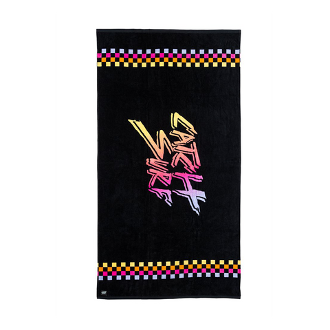 Catch Surf Static Checker Black Towel