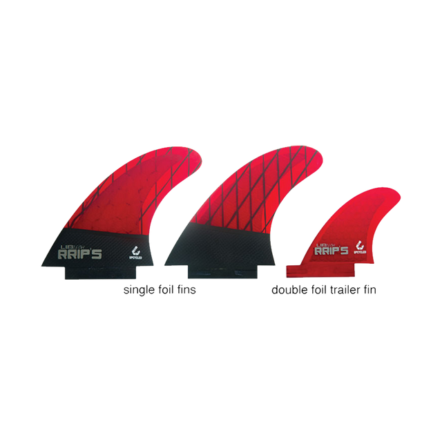 Lib Tech Rip's Twin + Trailer Tri Fin Set