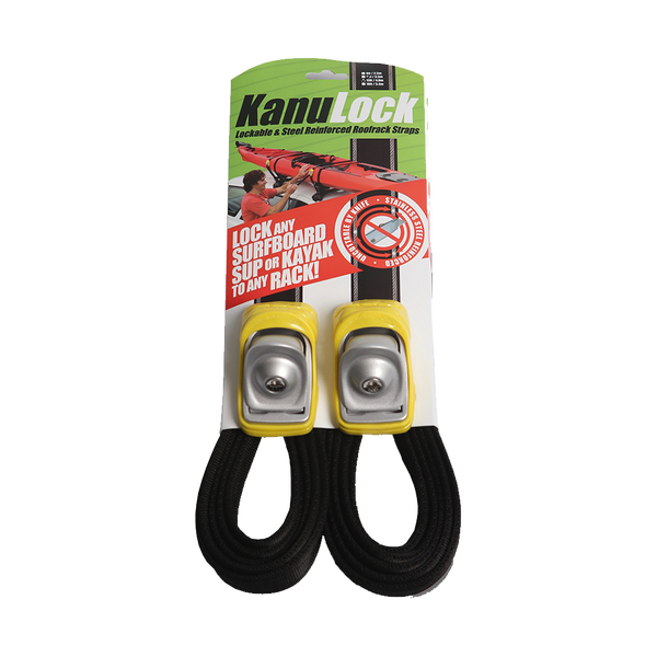 KanuLock Lockable Tie Down Straps Kite Paddle Surf